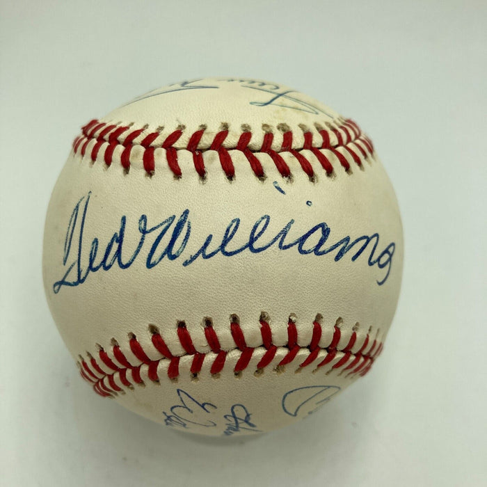 Mickey Mantle Ted Williams Mays Aaron 500 Home Run Club Signed Baseball PSA DNA