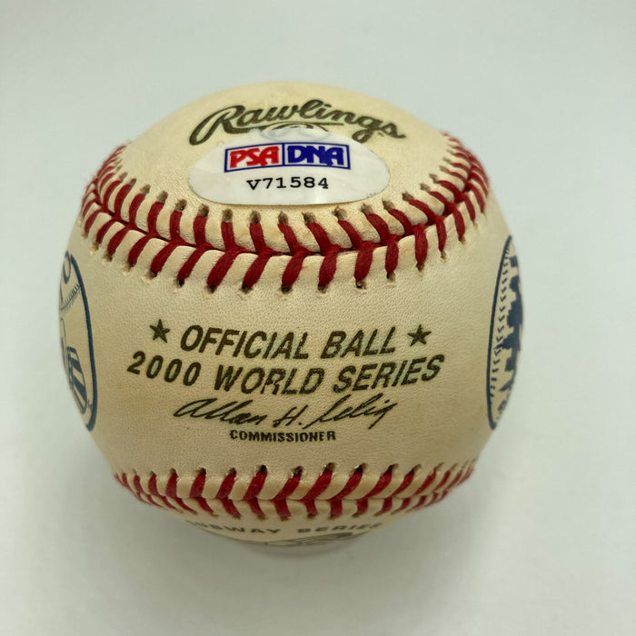 Joe Torre Signed Official 2000 World Series Baseball PSA DNA COA
