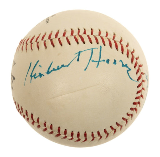 The Finest President Herbert Hoover Signed Baseball PSA DNA Graded MINT 9