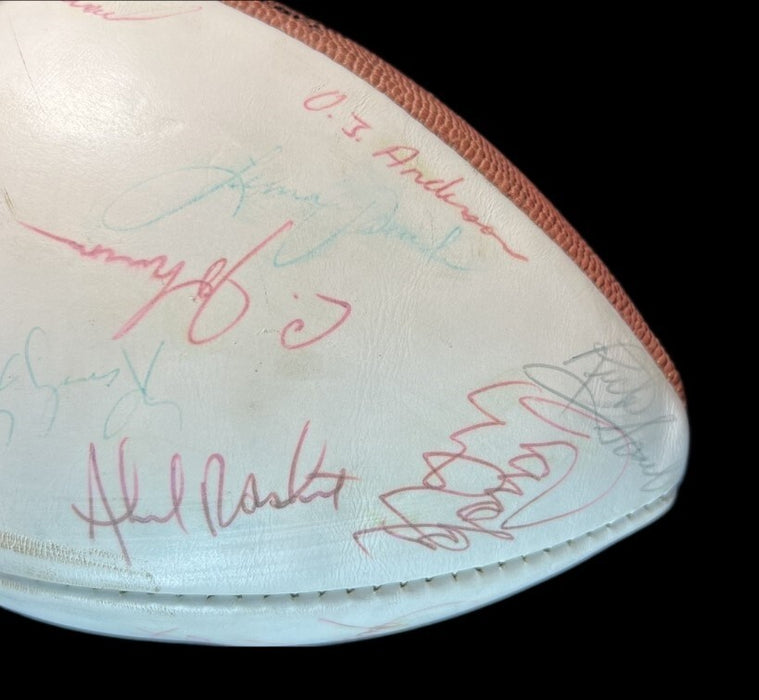1980 NFL Pro Bowl Team Signed Wilson Official Football 30+ Sigs JSA COA