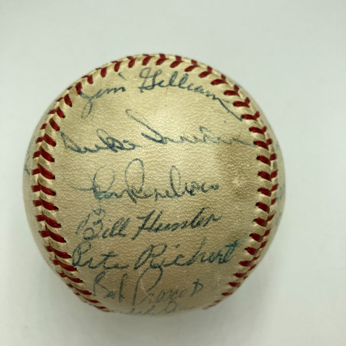 Sandy Koufax Don Drysdale 1962 Los Angeles Dodgers Team Signed Baseball JSA COA