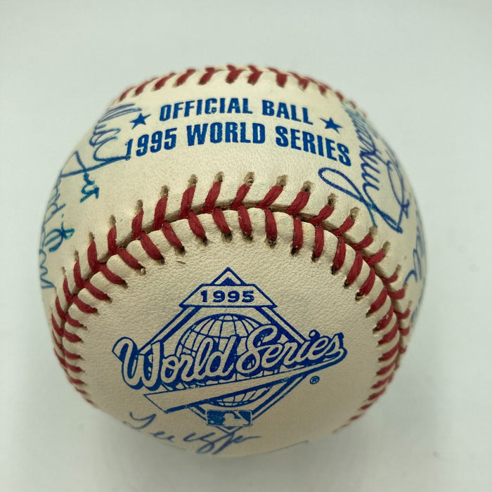 1995 Atlanta Braves World Series Champs Team Signed W.S. Baseball Beckett COA