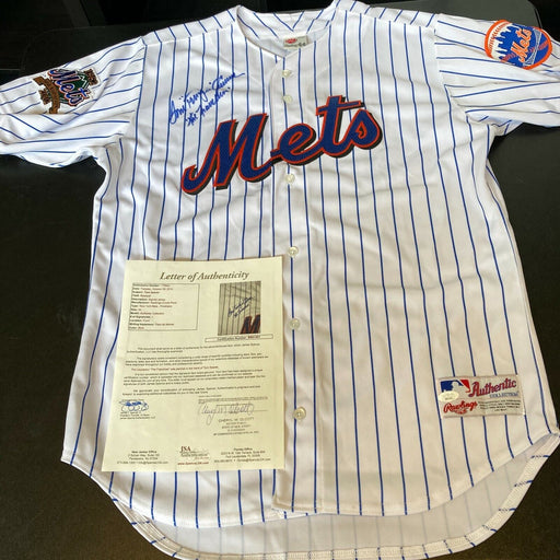 Tom Seaver "Tom Terrific, The Franchise" Signed Inscribed NY Mets Jersey JSA COA