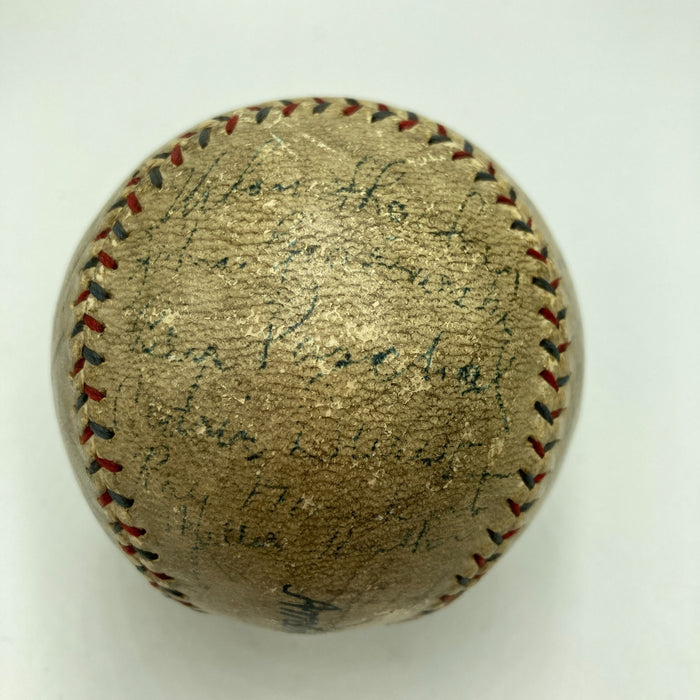 1927 NY Yankees WS Champs Team Signed Baseball Babe Ruth Lou Gehrig PSA DNA COA