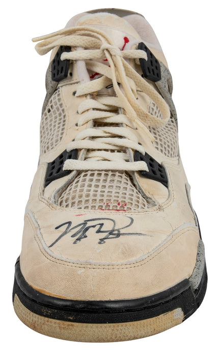 Michael Jordan Game Used Twice Signed 1988 Nike Sneakers Photo Matched Beckett
