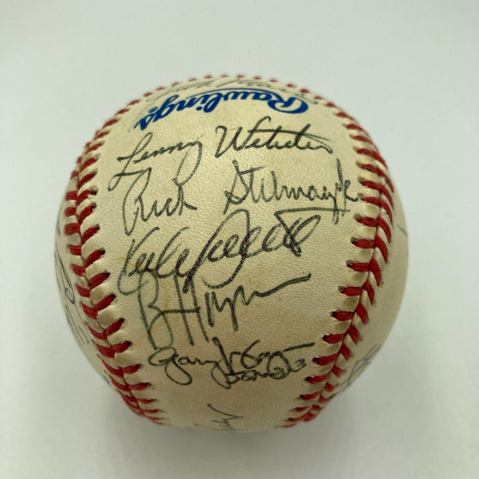 1991 Minnesota Twins World Series Champs Team Signed W.S. Baseball JSA COA