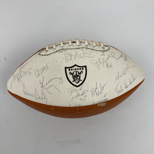 1982 Los Angeles Raiders Team Signed Wilson NFL Football JSA COA