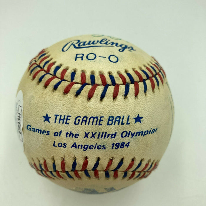 1984 Team USA Olympics Team Signed Baseball With Mark McGwire JSA COA