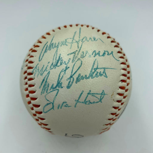 Don Mattingly Pre Rookie 1982 Columbus Clippers Team Signed Baseball PSA DNA COA