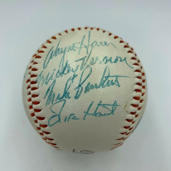 Don Mattingly Pre Rookie 1982 Columbus Clippers Team Signed Baseball PSA DNA COA