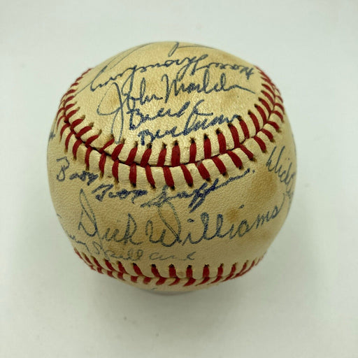 Red Auerbach John Madden MLB NBA NFL HOF Legends Multi Signed Baseball JSA COA