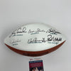 Miami Dolphins HOF Legends Signed Football Don Shula Larry Csonka JSA COA