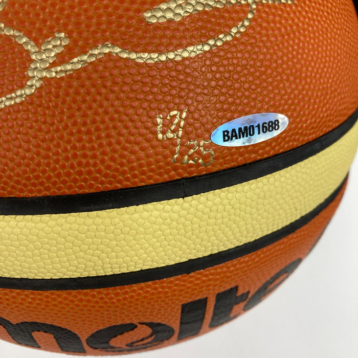 Dwyane Wade "2008 USA Gold" Signed Official Olympics FIBA Basketball UDA