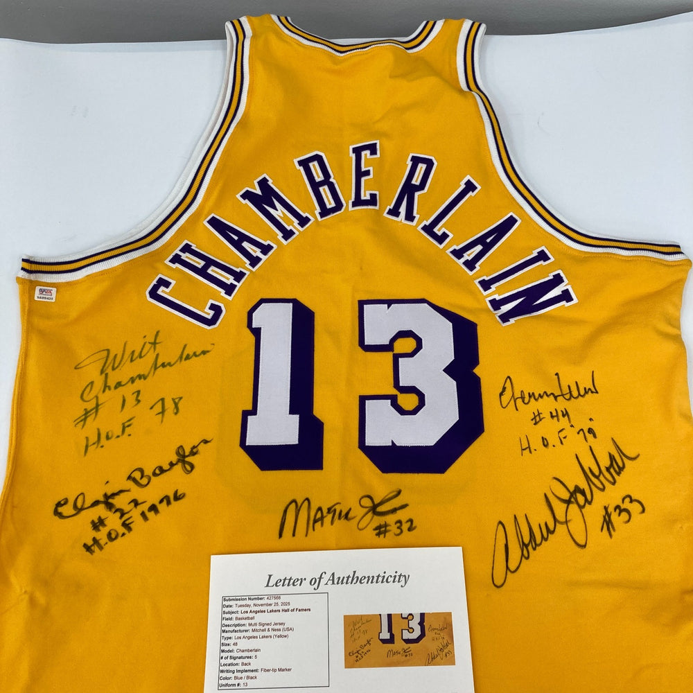 Wilt Chamberlain "HOF 1978" Los Angeles Lakers Legends Signed Jersey JSA & PSA