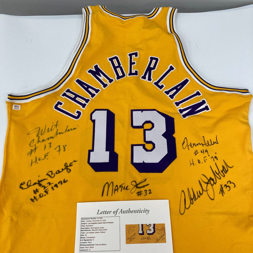 Wilt Chamberlain "HOF 1978" Los Angeles Lakers Legends Signed Jersey JSA & PSA
