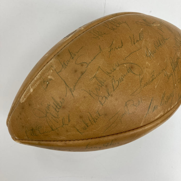 1968 Philadelphia Eagles Signed Vintage Wilson Football 50+ Sigs JSA COA