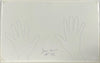 Hank Aaron Signed Large 15x24 Actual Hand Tracing With JSA COA Very Rare