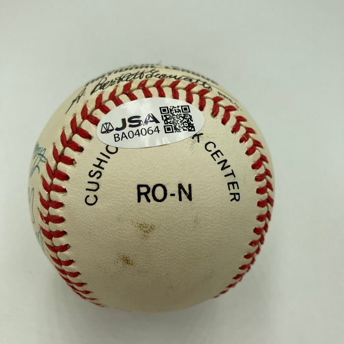 Willie Mays Hank Aaron 500 Home Run Club Multi Signed Baseball JSA COA