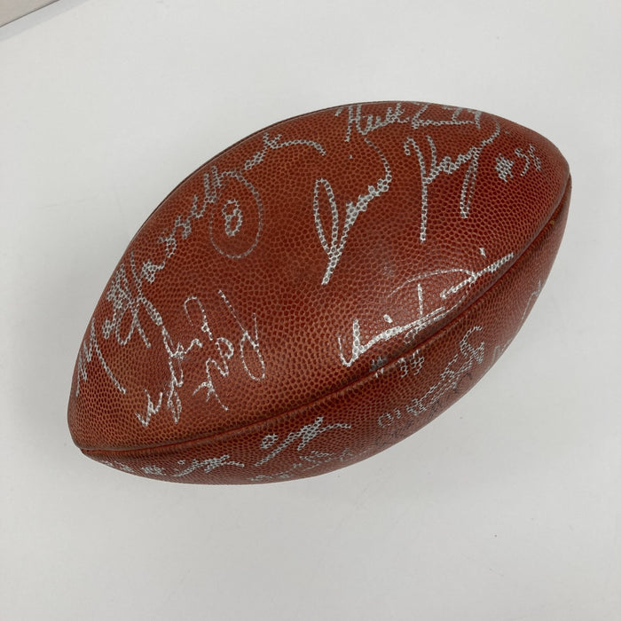 Seattle Seahawks Team Signed NFL Game Used Wilson Football Matt Hasselbeck