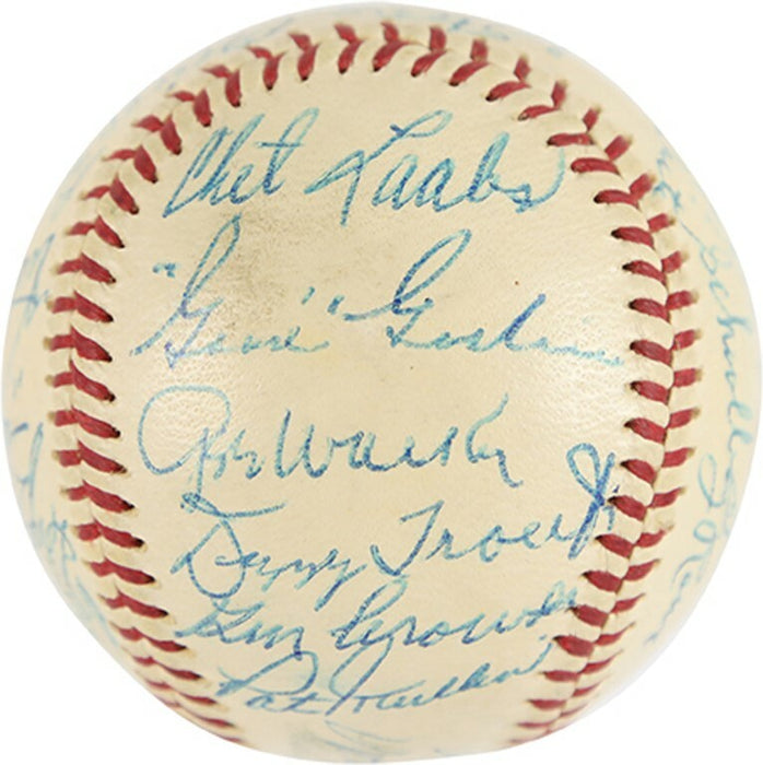 The Finest Ty Cobb Hank Greenberg Detroit Tigers Legends Signed Baseball PSA DNA
