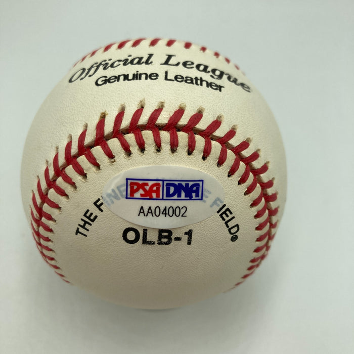 Beautiful Joe Dimaggio Signed American League Baseball PSA Graded MINT 9