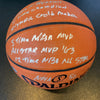 Extraordinary Bill Russell Signed Heavily Inscribed STAT Basketball #5/6 PSA DNA