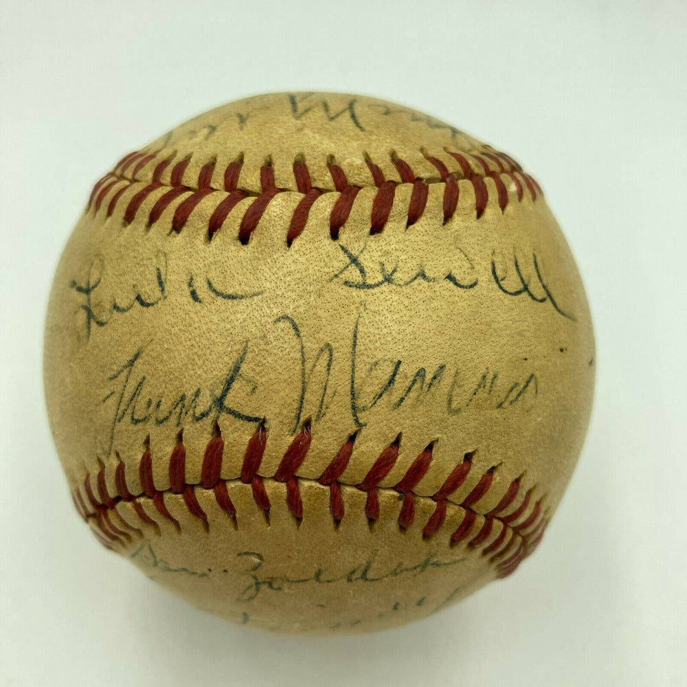 1945 St. Louis Browns Team Signed Official American League Harridge Baseball