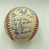 1997 New York Yankees Team Signed Baseball Derek Jeter Mariano Rivera JSA COA