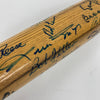 Beautiful Hall Of Fame Multi Signed Bat 34 Sigs Ted Williams Hank Aaron JSA COA