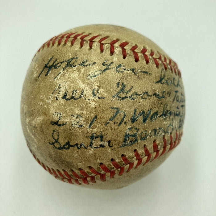 Rare Goose Tatum Single Signed Baseball Negro League Harlem Globetrotters JSA