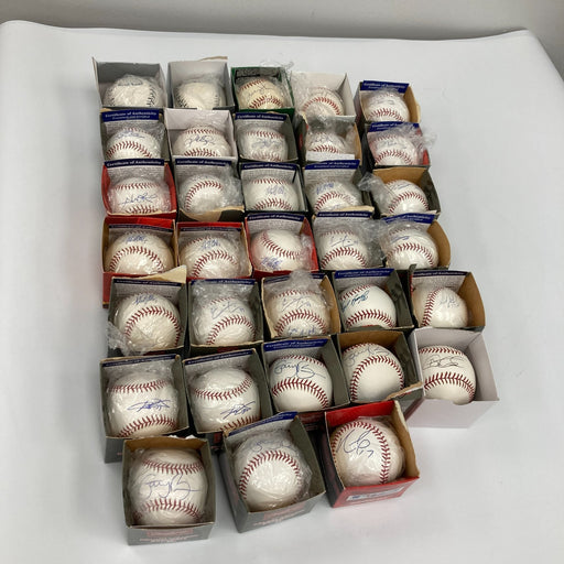 Lot Of (33) Signed Major League Baseballs PSA DNA Angles Orioles Giants Dodgers