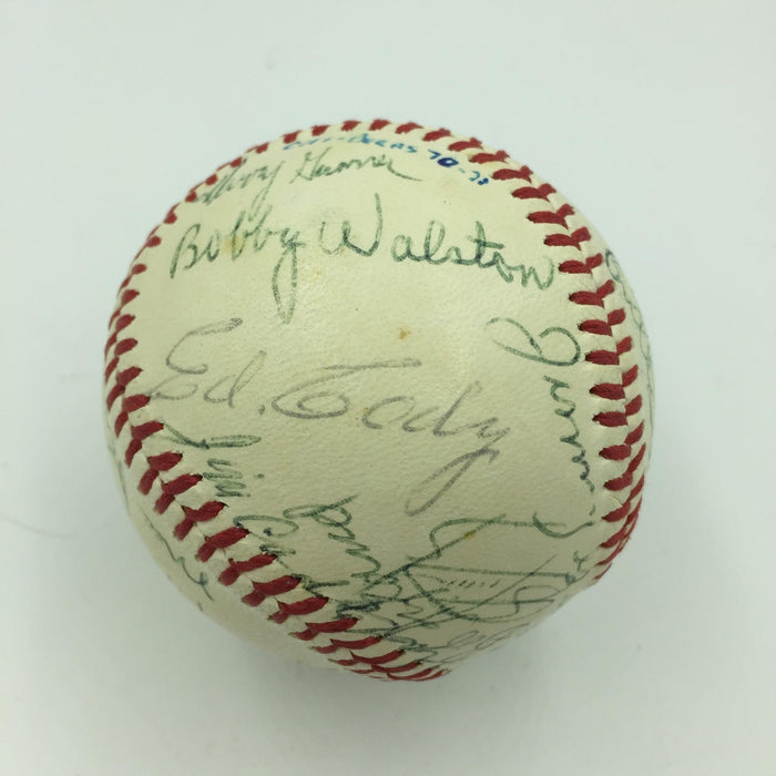Rare 1970 Chicago Bears NFL Team Signed American League Baseball 25 Sigs JSA COA