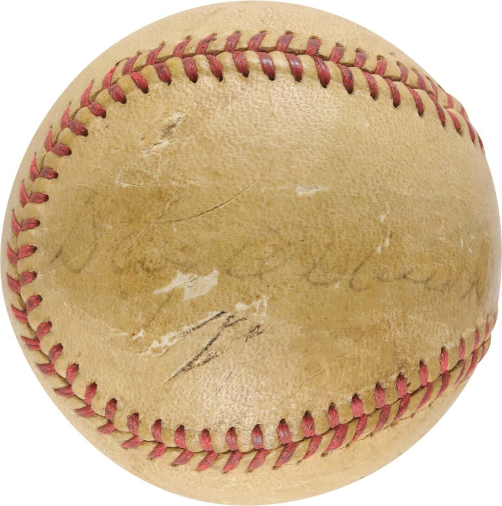 President Dwight D. Eisenhower Single Signed National League Baseball PSA DNA