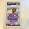 Rare 1993 Fleer Ultra Dennis Eckersley Signed Promo Card Fleer Stamp PSA DNA