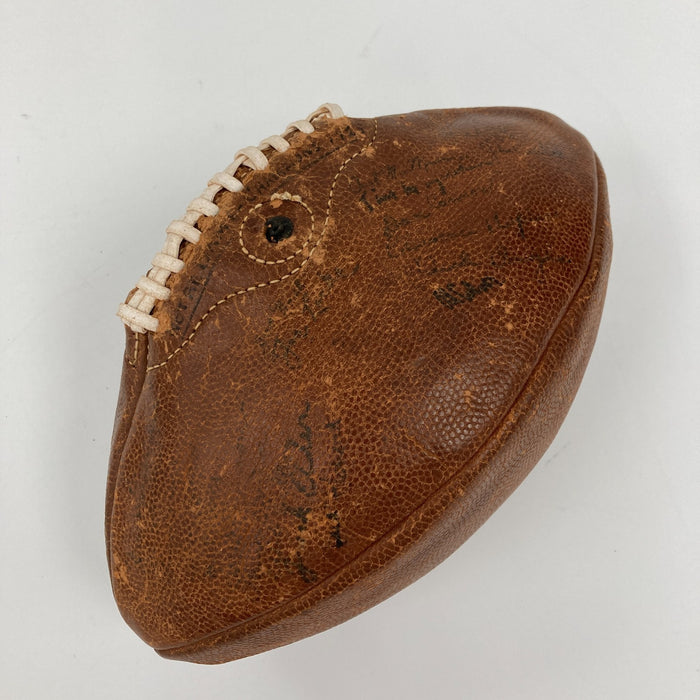 1929 Notre Dame Fighting Irish Undefeated Champs Team Signed Football JSA