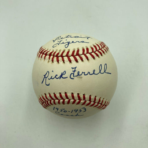 Rick Ferrell Full Name Signed Heavily Inscribed American League Baseball JSA COA