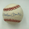Mint Mickey Charles Mantle Signed American League Baseball JSA COA