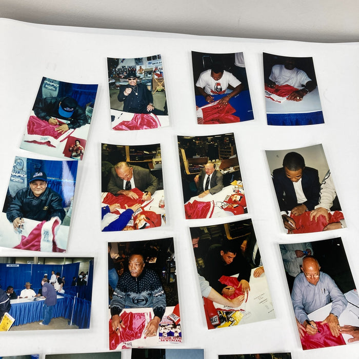 Muhammad Ali Boxing Legends Multi Signed  Everlast Trunks 26 Sigs Beckett COA