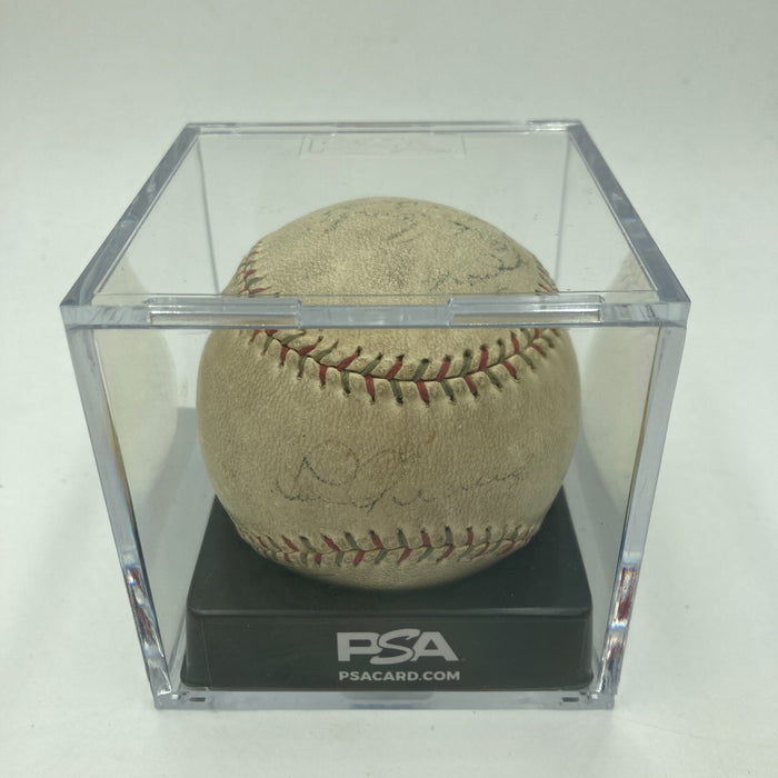 Lou Gehrig 1937 New York Yankees World Series Champs Team Signed Baseball PSA