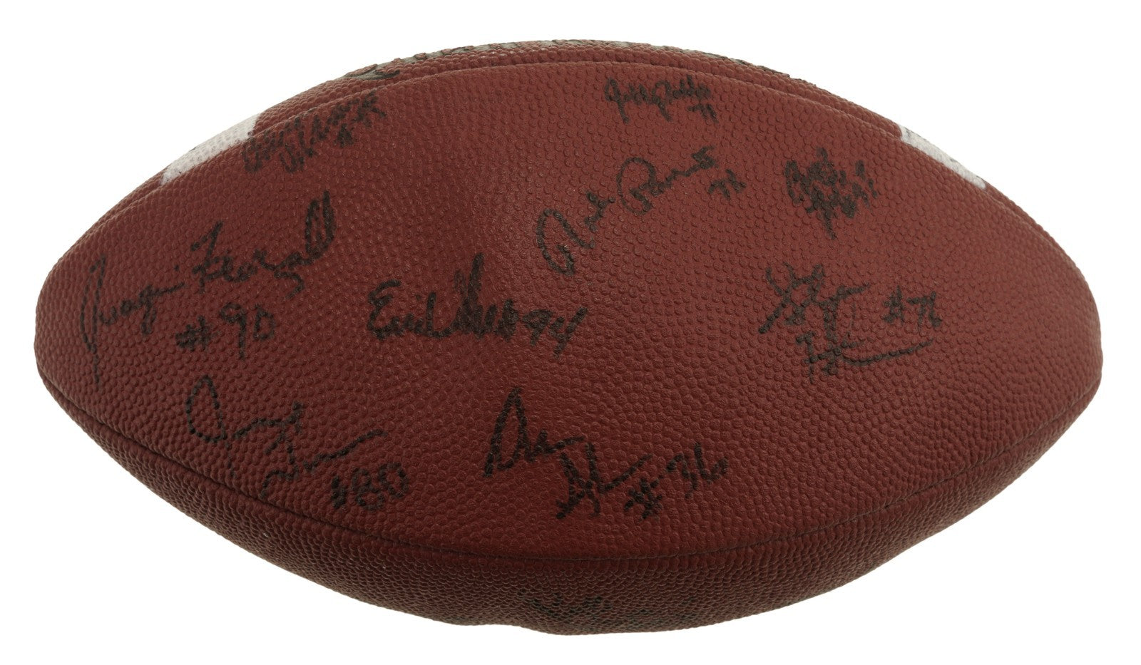 1997 Michigan Wolverines National Champs Team Signed Football Tom Brady JSA COA