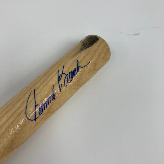 (8) Facsimile Signed Mini Baseball Bats Ken Griffey Jr & Chipper Jones