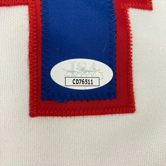 Nolan Ryan Signed 1990's Russell Texas Rangers Game Model Jersey JSA COA