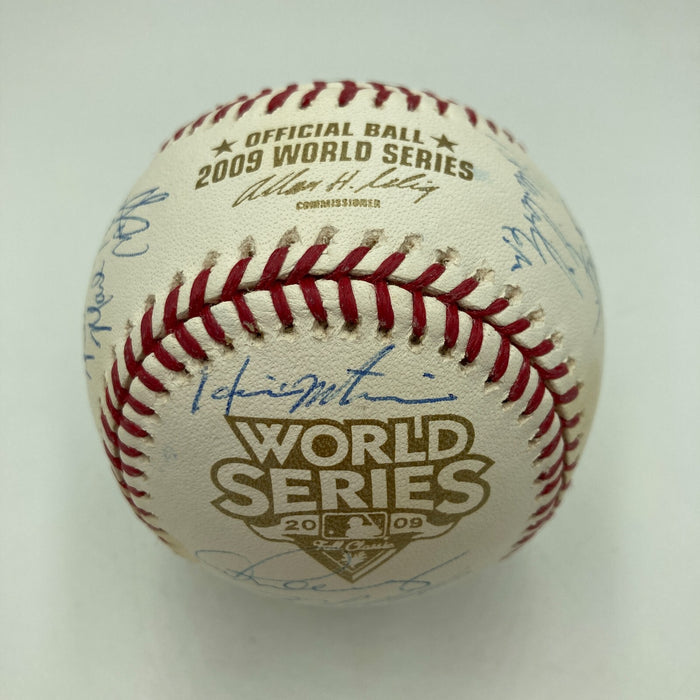 2009 New York Yankees Team Signed World Series Baseball Derek Jeter Steiner COA