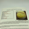 Harry Gleason Single Signed 1950s Official American League Harridge Baseball JSA