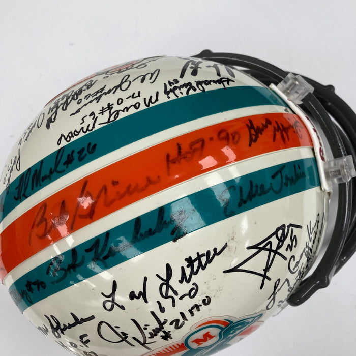 1972 Miami Dolphins Super Bowl Champs Team Signed Full Size Helmet JSA COA