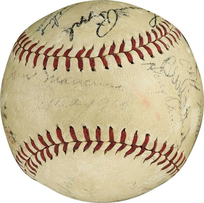 Rare Mel Ott, Joe Dimaggio, Boxing Legend James Braddock Signed Baseball PSA DNA