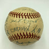 1952 New York Yankees World Series Champs Team Signed Baseball Mickey Mantle JSA