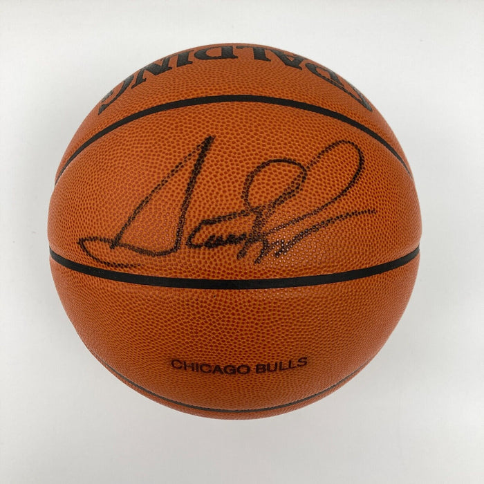 Scottie Pippen Signed Spalding Official NBA Game Issued Bulls Basketball PSA DNA