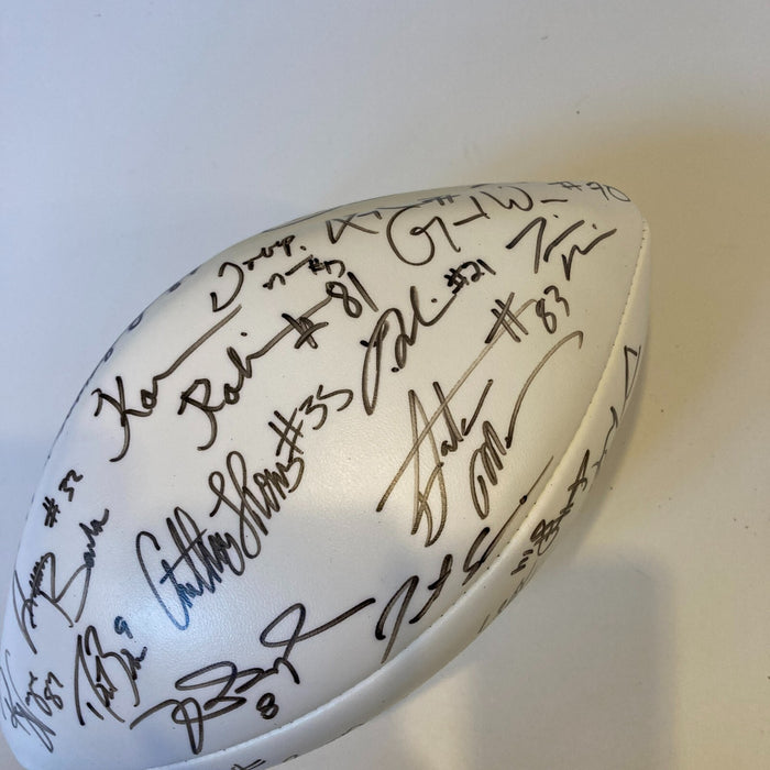 Drew Brees 2001 NFL Rookies Multi Signed Football 36 Sigs Beckett COA