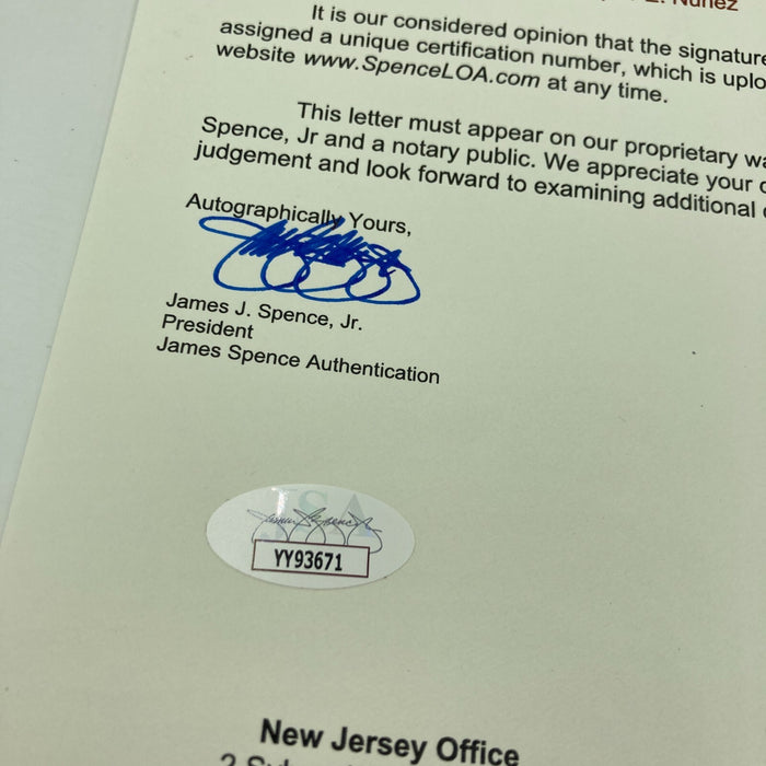 1985 Seattle Mariners Team Signed American League Baseball JSA COA